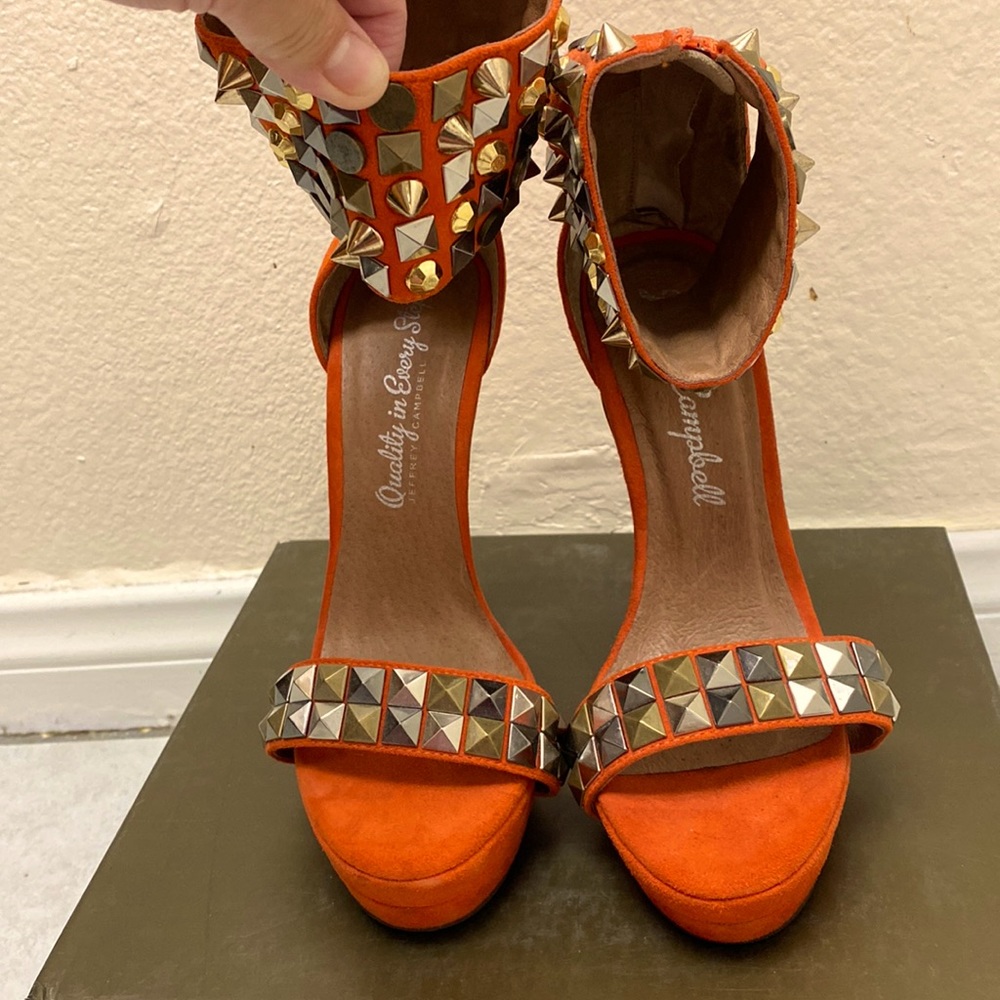 Brand new Jeffry Campbell size 5 orange